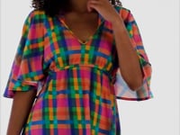 Laad en speel video af in Gallery-viewer, Video: Rio De Sol Mini Dress Tulip-Garden Mini Dress
