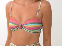 Laad en speel video af in Gallery-viewer, Video: Rio De Sol Set Set Supercolor Bandeau-Joy Highwaist-Spin
