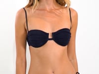 Laad en speel video af in Gallery-viewer, Video: Rio De Sol Bottom Bottom Malibu-Black Cheeky-Tie
