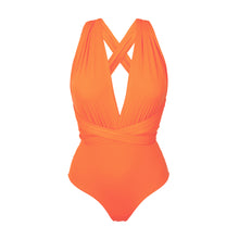 Laad de afbeelding in de Gallery-viewer, Product Front: Rio De Sol One-Piece Bio-Laranjada Marina
