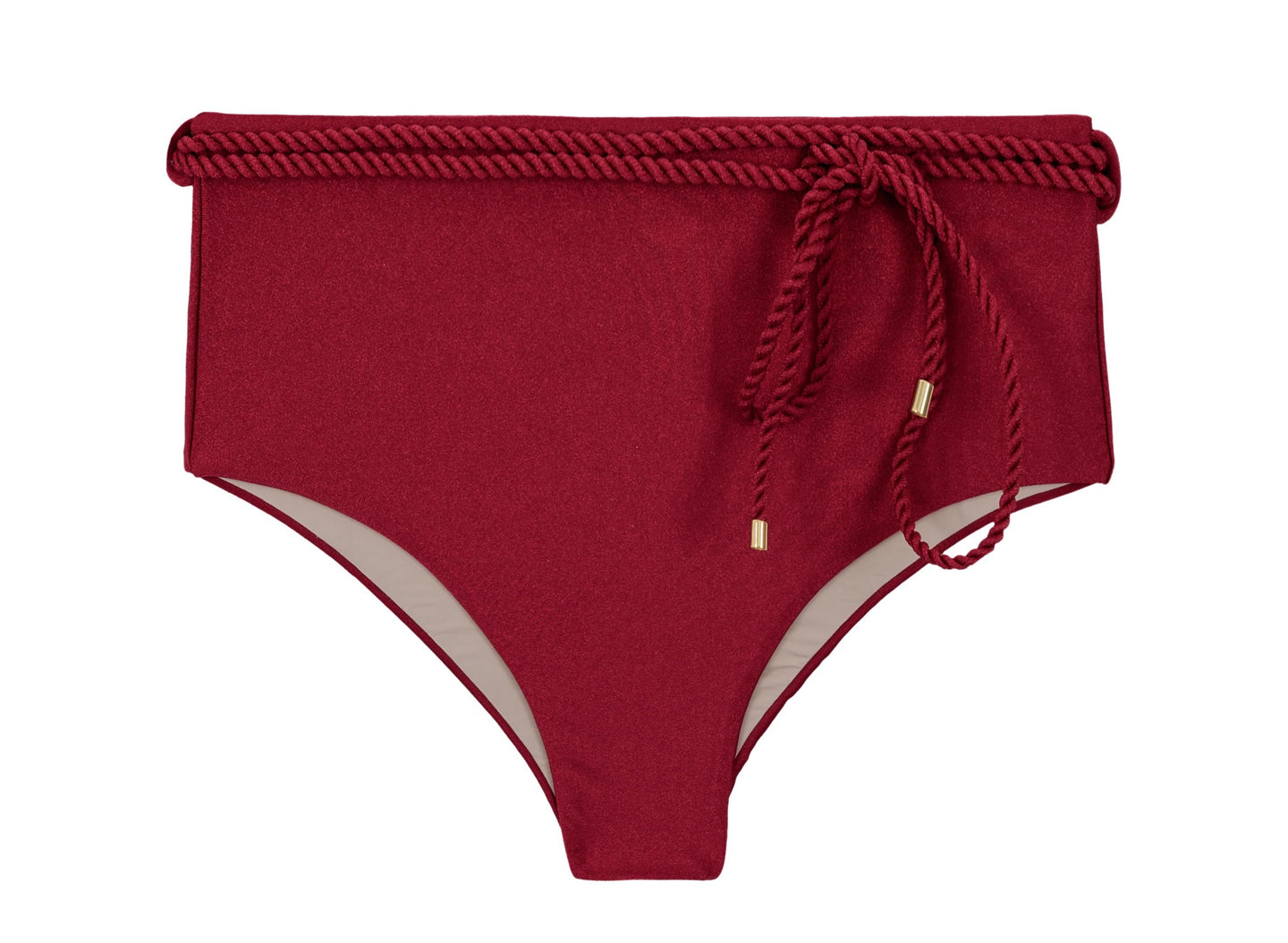 Product Front: Rio De Sol Bottom Bottom Shimmer-Divino Belted-High-Waist