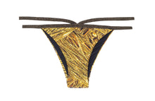Laad de afbeelding in de Gallery-viewer, Product Front: Rio De Sol Bottom Calcinha Cropped Strappy Reluzente
