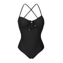 Laad de afbeelding in de Gallery-viewer, Product Front: Rio De Sol One-Piece Dots-Black Julia
