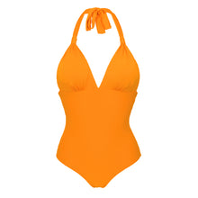Laad de afbeelding in de Gallery-viewer, Product Front: Rio De Sol One-Piece Dots-Mango Mel-Op
