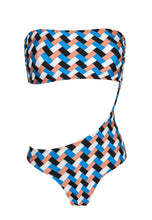 Laad de afbeelding in de Gallery-viewer, Product Front: Rio De Sol One-Piece Maio Geometric
