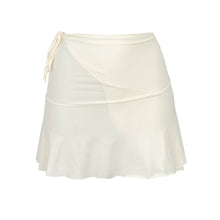Laad de afbeelding in de Gallery-viewer, Product Front: Rio De Sol Beach Skirt Off-White Mini Skirt
