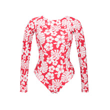 Laad de afbeelding in de Gallery-viewer, Product Front: Rio De Sol One-Piece Pua-Hibiscus Surf
