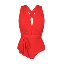 Laad de afbeelding in de Gallery-viewer, Product Front: Rio De Sol One-Piece Rouge Marina
