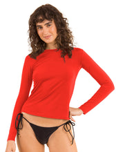 Laad de afbeelding in de Gallery-viewer, Gallery: Rio De Sol Top Rouge Rash-Guard
