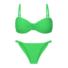 Laad de afbeelding in de Gallery-viewer, Product Front: Rio De Sol Set Set Dots-Energy Bandeau-Crispy Cheeky-Crispy
