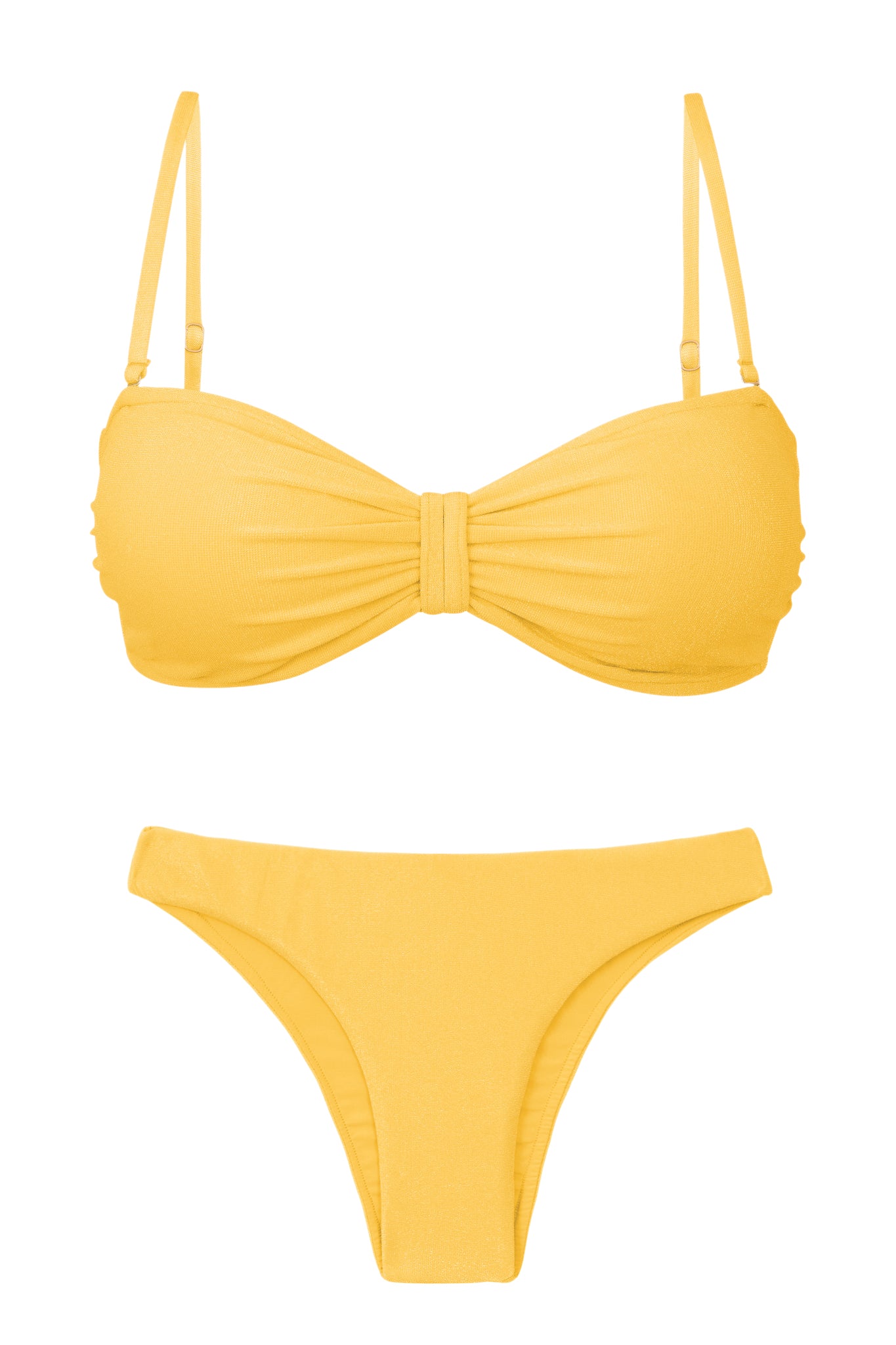 Product Front: Rio De Sol Set Set Malibu-Yellow Bandeau-Duo Essential