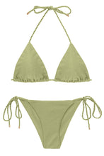 Laad de afbeelding in de Gallery-viewer, Product Front: Rio De Sol Set Set Oliva Tri-Inv Cheeky-Tie
