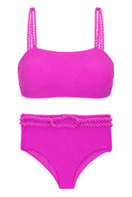 Laad de afbeelding in de Gallery-viewer, Product Front: Rio De Sol Set Set St-Tpz-Pink Reto Hotpant-High

