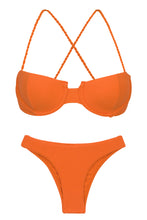 Laad de afbeelding in de Gallery-viewer, Product Front: Rio De Sol Set Set St-Tpz-Tangerina Balconet Essential
