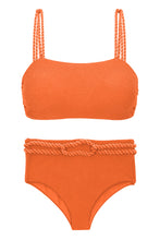 Laad de afbeelding in de Gallery-viewer, Product Front: Rio De Sol Set Set St-Tpz-Tangerina Reto Hotpant-High
