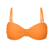 Laad de afbeelding in de Gallery-viewer, Product Front: Rio De Sol Top Top Dots-Mango Bandeau-Crispy
