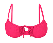Laad de afbeelding in de Gallery-viewer, Product Front: Rio De Sol Top Top Dots-Virtual-Pink Balconet-Tie
