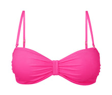 Laad de afbeelding in de Gallery-viewer, Product Front: Rio De Sol Top Top Malibu-Rosa Bandeau-Duo
