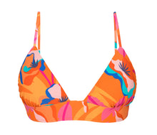 Laad de afbeelding in de Gallery-viewer, Product Front: Rio De Sol Top Top Orange-Bloom Tri-Cos

