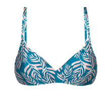 Laad de afbeelding in de Gallery-viewer, Product Front: Rio De Sol Top Top Palms-Blue Balconet-Inv
