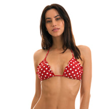 Laad de afbeelding in de Gallery-viewer, Model Front: Rio De Sol Top Top Poa Red Frufru
