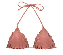 Laad de afbeelding in de Gallery-viewer, Product Front: Rio De Sol Top Top Shimmer-Copper Frufru
