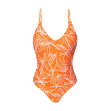 Laad de afbeelding in de Gallery-viewer, Product Front: Rio De Sol One-Piece Trail-Orange Hype
