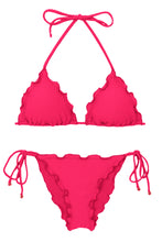 Laad de afbeelding in de Gallery-viewer, Stel stippen-virtueel-roze frufru in
