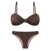 Laad de afbeelding in de Gallery-viewer, Set Shimmer-Coffee Bandeau-Joy Essential
