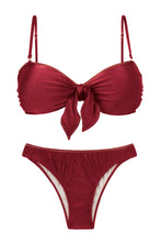 Laad de afbeelding in de Gallery-viewer, Set Shimmer-Divino Bandeau-Knot Essential
