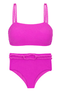 Set St-Tropez-Roze Reto Hotpant-Hoog