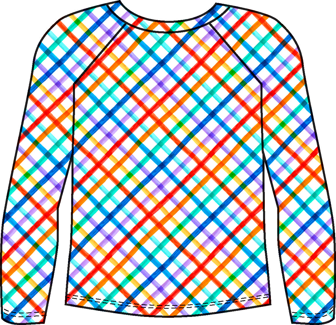 Vierkante Rash-Guard Kids