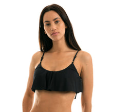 Laad de afbeelding in de Gallery-viewer, Top Leopardo Black Babado
