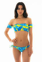 Laad de afbeelding in de Gallery-viewer, Top Palmeira Azul off-shoulder
