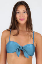 Laad de afbeelding in de Gallery-viewer, Top Shimmer-Oostzee Bandeau-Knot
