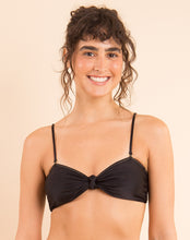 Laad de afbeelding in de Gallery-viewer, Top Shimmer-Zwarte Bandeau-Joy
