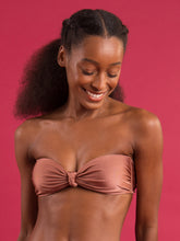 Laad de afbeelding in de Gallery-viewer, Top Shimmer-Copper Bandeau-Joy
