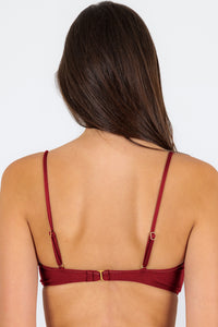 Top Shimmer-Divino bandeau-knoop