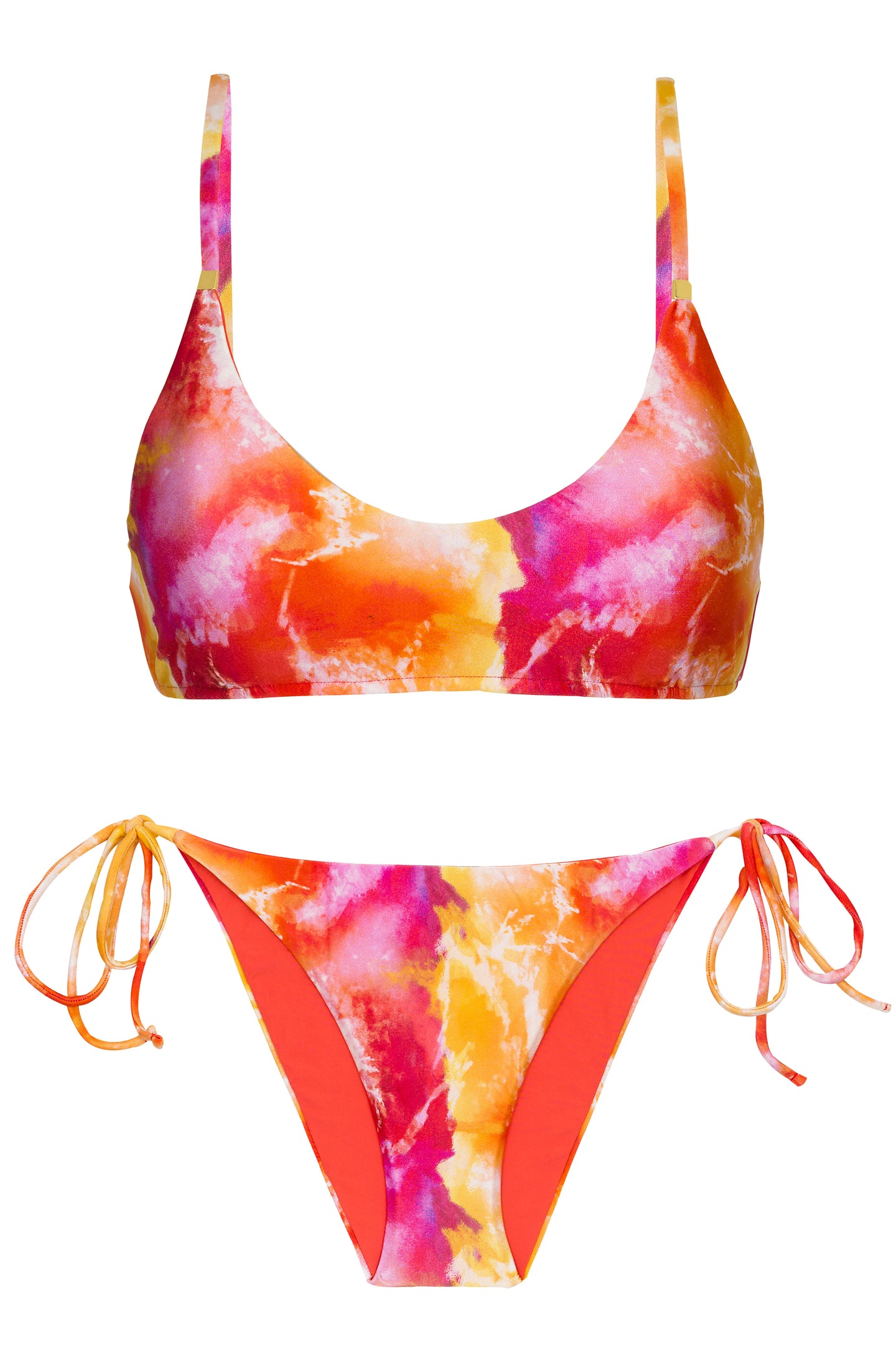 Set Tiedye-Rood Bralette Ibiza-Comfy