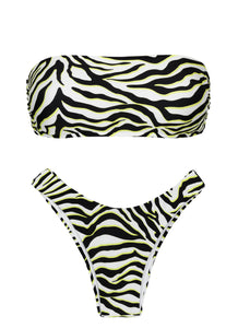 Set Wild-Zwart Bandeau-Reto High-Leg