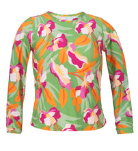 Laad de afbeelding in de Gallery-viewer, Top Green-Bloom Rash-Guard
