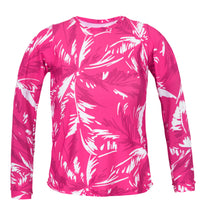 Laad de afbeelding in de Gallery-viewer, Top Pink-Palms Rash-Guard
