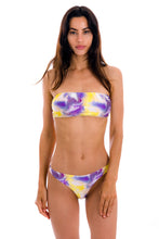 Laad de afbeelding in de Gallery-viewer, Top Tiedye-Paarse Bandeau-Reto
